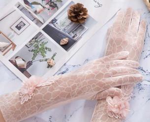 Beauty Elegant Lace Driving Gloves Summer Fall Sunblock Gift For Girls