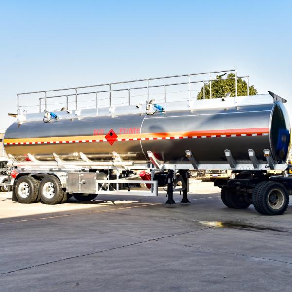 33000L 38000L Semi Trailer Fuel Tank 2 Axle Diesel Oil Crude Oil Palm Oil Gasoline Tank