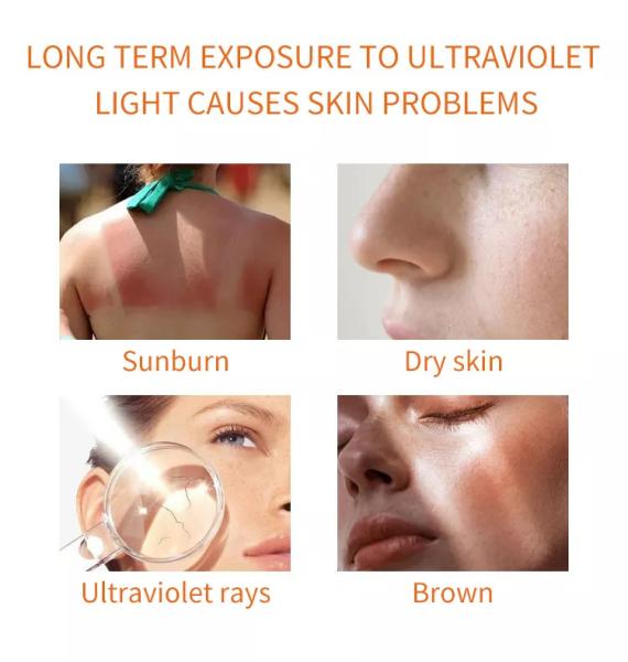 Proteção solar impermeável Spf50+ de Sunblock/alvejante corpo de Pa+++