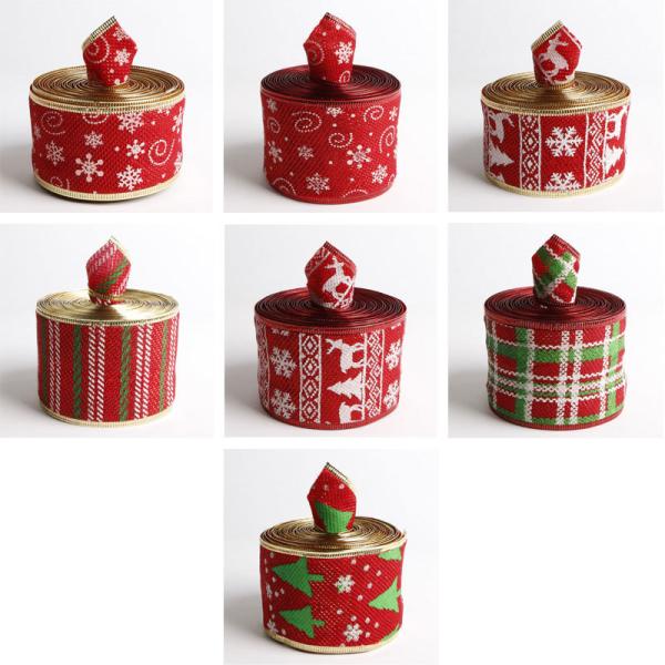 Faixa de Natal personalizada Fios de borracha de borracha de borracha de 50 mm Imprimir requisitos dos clientes