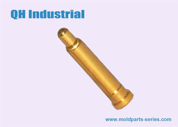 Pogo Pin,Spring-loaded Pin, Brass Gold Plating Spring Load Pin, 10 U'' Gold Plating High-current Rate Pogo Pin Supplier