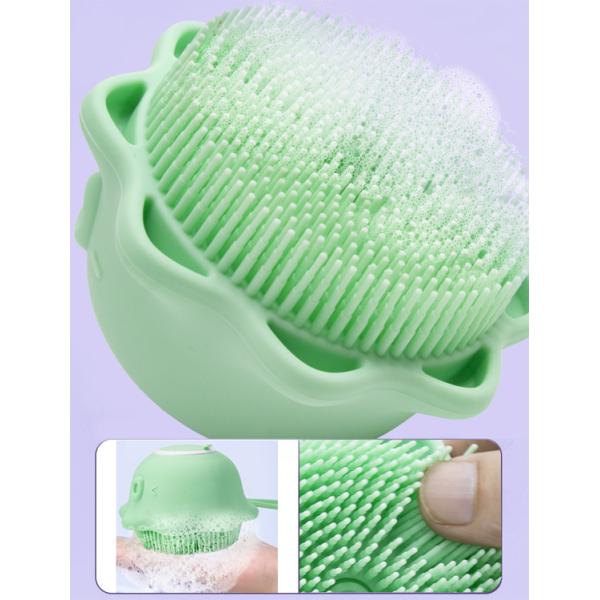 Antibacterial Baby Silicone Products Soft Soap Storage Shower Body Scrubber