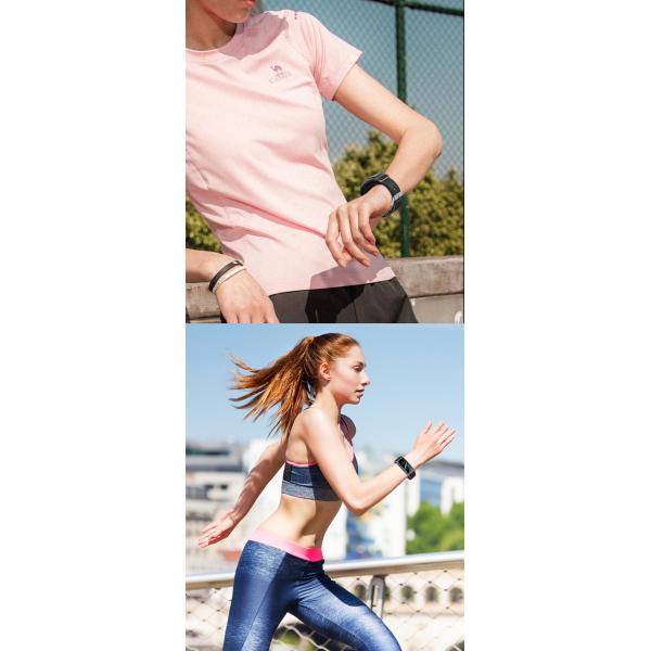 Шлемофон 90mAh 0.96in Earbuds BT Smartwatch Wristband спорт звонка B6S