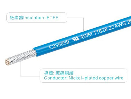 UL11628 PFA Wires Blue 600V 200C AWM11628 VW-1 Бытовая техника с покрытием PFA