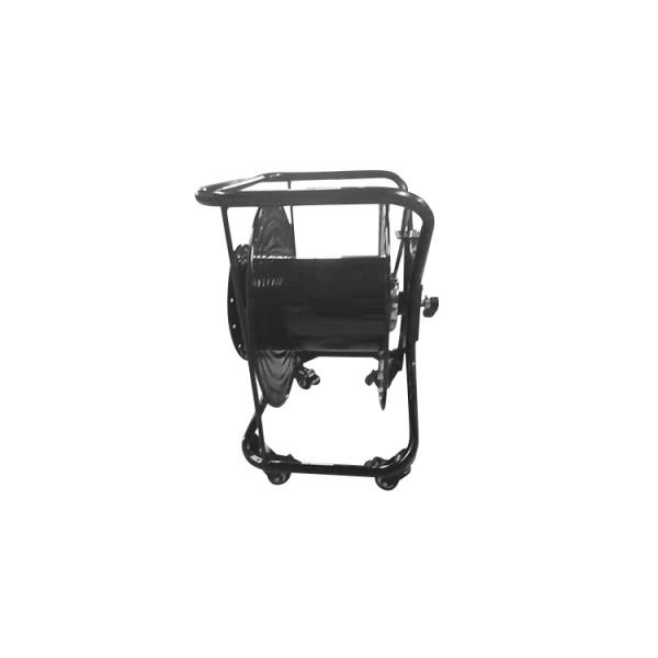 Compeletly Metal  Reel Portable with four wheels for Tactical Military armoured Fiber Optic Cable