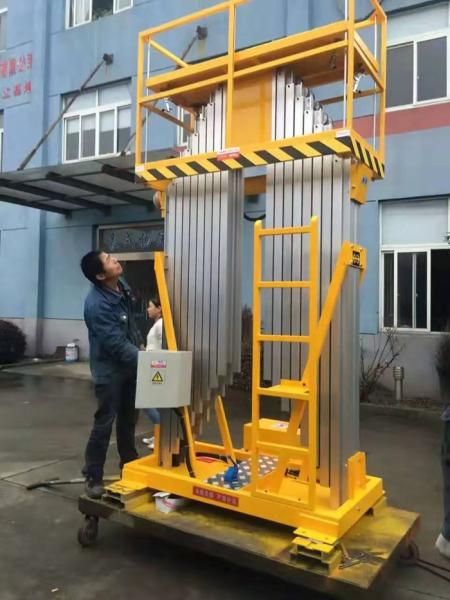 Caminhão exterior aéreo do automóvel de Maintence da liga de alumínio montado elevando a plataforma de trabalho