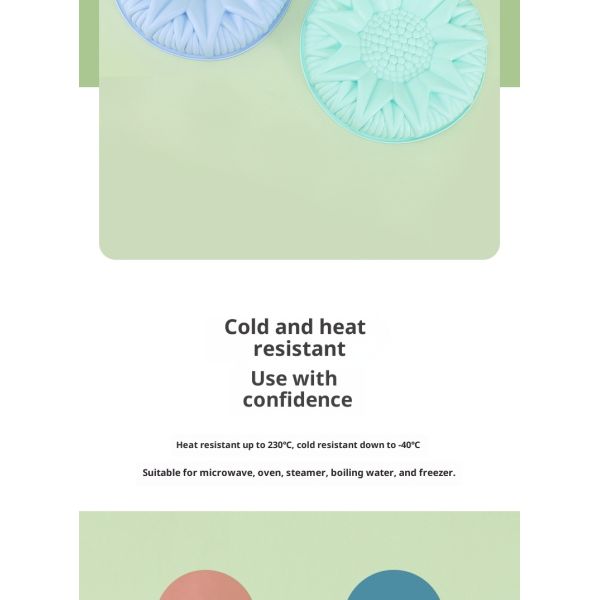 Sustainable Sunflower Chrysanthemum Silicone Baking Tray Cake Mold Non-Stick and Heat Resistant for Long-Lasting Baking