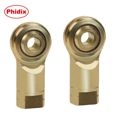 Terminos de hastes metálicas da série EM-M/EF-M: juntas métricas revestidas com zinco com opções de PTFE e resistência à corrosão para controle de movimento industrial