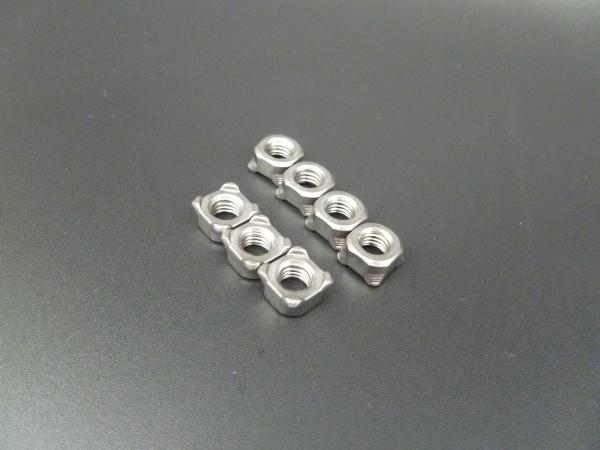 M6*1.0 Carbon Steel DIN 928 Square Weld Nut,Plain surface,Grade 8
