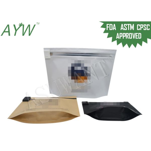 FDA Child Resistant Packaging Lockable Medicine Bag , Odor Proof Bags For Weed Storage