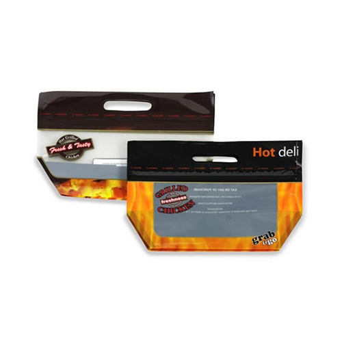 Brine Bag, Turkey Bag, Grease Proof Hot Roasted Chicken Microwave Bag, Stand Up Whole Grilled Rotisserie Roasted Chicken Packaging Bags Microwave Hot Anti-Fog Pouch Zipper Handle Roasted Chicken Bags