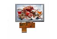 Écran tactile capacitif de résolution de l'affichage 800 x 480 d'affichage à cristaux liquides de TFT de 5 pouces pour l'équipement industriel