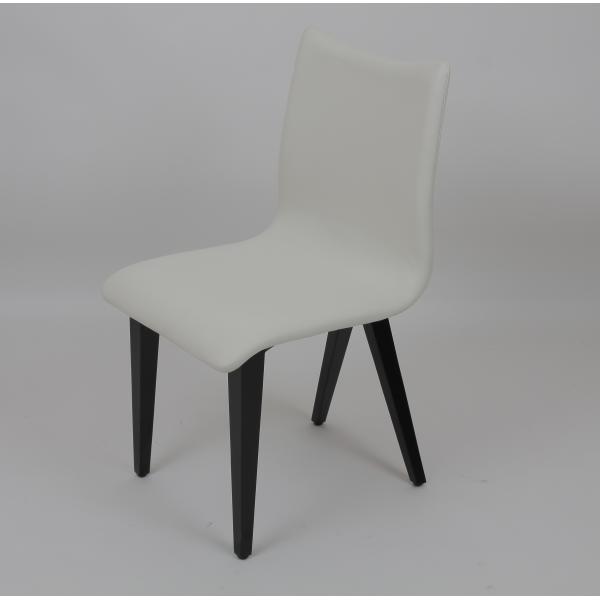 White Leather Fabric Furniture Dining Room Office Chairs Luxury Modern