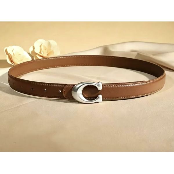 Women's double-sided genuine leather belt, fashionable solid jeans belt, Instagram style, plate buckle, high-quality women's belt, minimalist