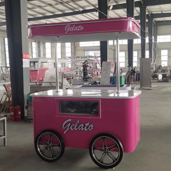 new model hot sale ice cream machine cart free shipping ice cream cart