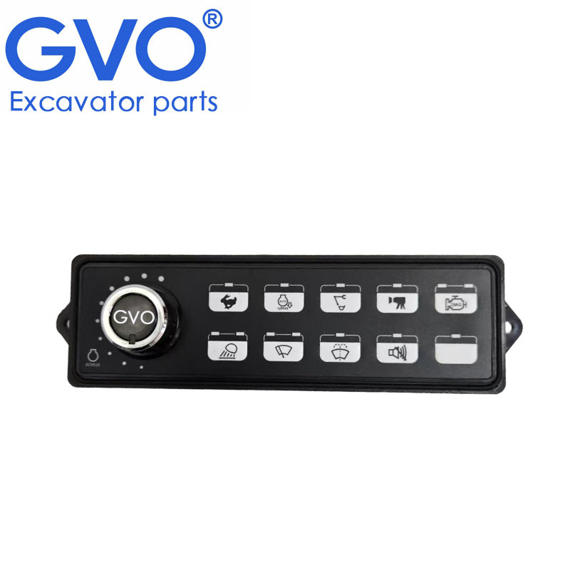 GVO M20C2809553 Throttle Knob Control Panel Switch Air Conditioner Panel Switch Box Panel Switch Control Assembly for Excavators