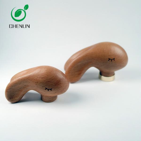 OEM Color Wooden Umbrella Handle Non Toxic For Windproof Foldable Umbrella