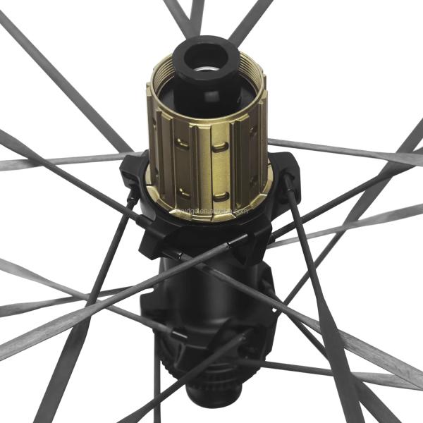 RUJIXU 700c Ultra léger 38mm Carbon Wheelset 36T Ratchet Clincher V frein 20 trous Roues sans tube Roues de vélo