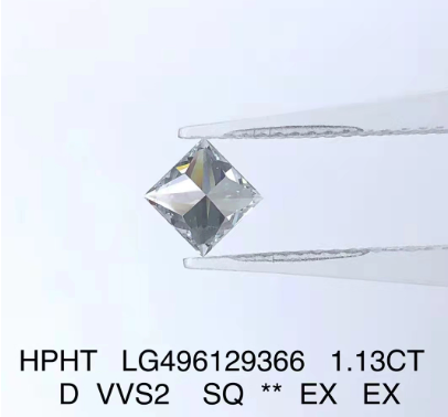Принцесса синтетическая СВД Hpht Лабораторно выращенные бриллианты 1.13 Ct D Цвет VVS2 EX
