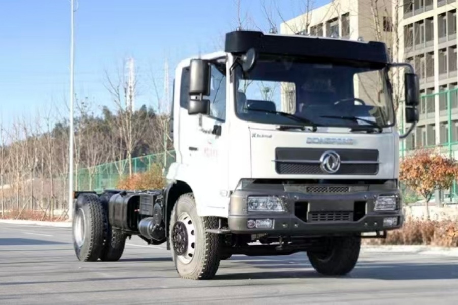 Dongfeng 4×2 Swing Arm Garbage Truck Chassis B190 18Ton For Export