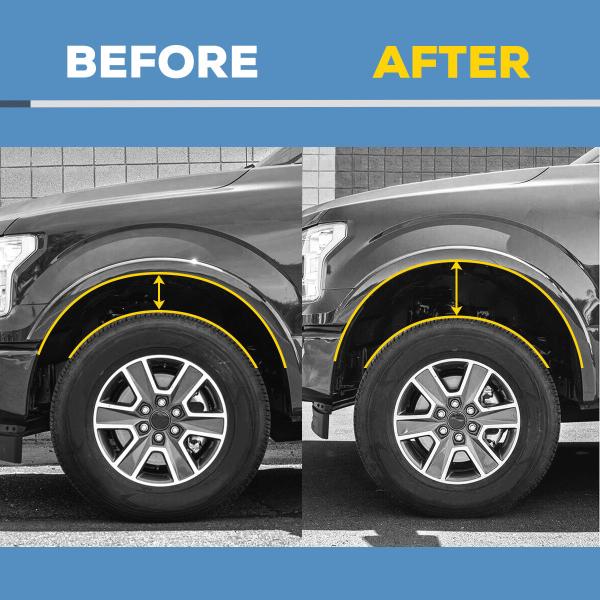 Black Suspension Coil Spacer Lift Kit Billet Aluminum For Ford F150 2004-2018