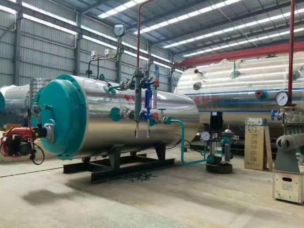 Easily Packaged 500kg WNS0.5 Horizontal Oil Gas Fired Steam Boiler With Baltur Burner