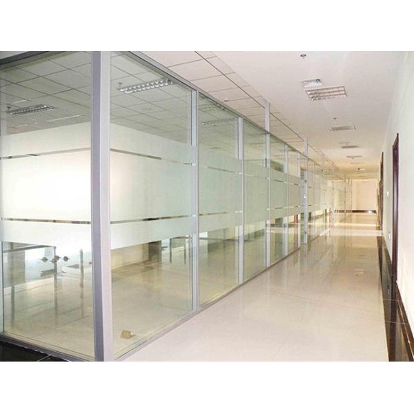 Interior Aluminum Glass Partition Wall 1.5M Width Operable Wall With Door