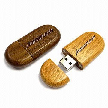 capacidad grande AT-101Q de memoria USB de madera