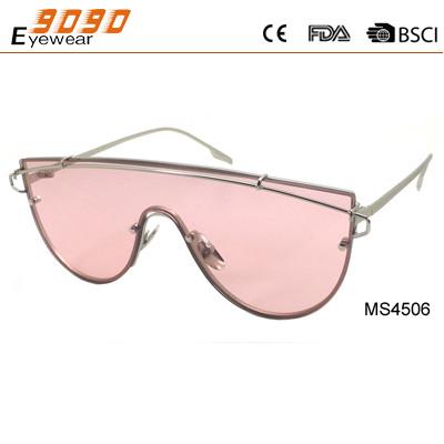 2017 fashion  metal sunglasses with 100% UV protection lens, suitable for men and women