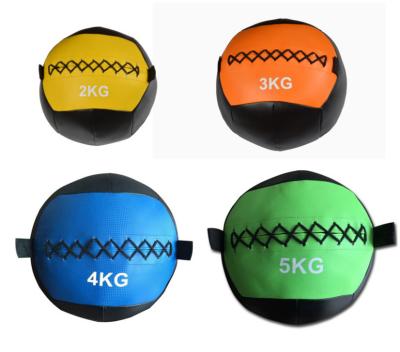 soft PVC medicine wall ball, soft medicine ball with handles, Fitness soft PU medicine ball