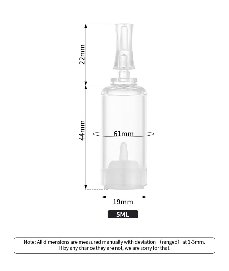 2ML пластиковая ампула упаковывая, контейнер масла сути пустой косметический