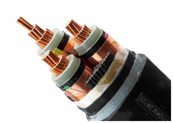 Three Phase CU / XLPE / STA / PVC Electrical Power Cable Steel Tape Armored High Voltage