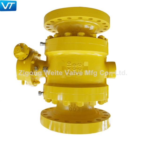 Bloc et purge de double montés par tourillon du robinet à tournant sphérique d