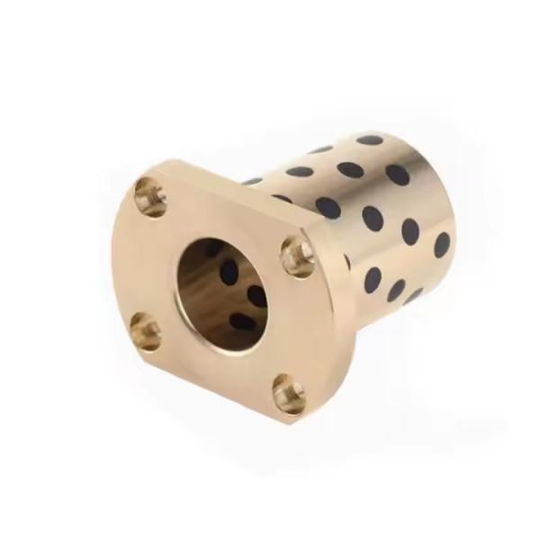 MPTNZ6-15 Size 10*6*15H Oil Free Metal Du graphite bronze Bushing Copper Brass Shaft Sleeve Shaft Bushing Sleeve