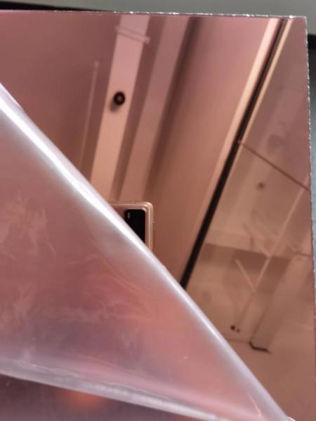 4ftx8ft Rose Gold Plexiglass Mirror Sheets Cast Acrylic Plastic Crafts
