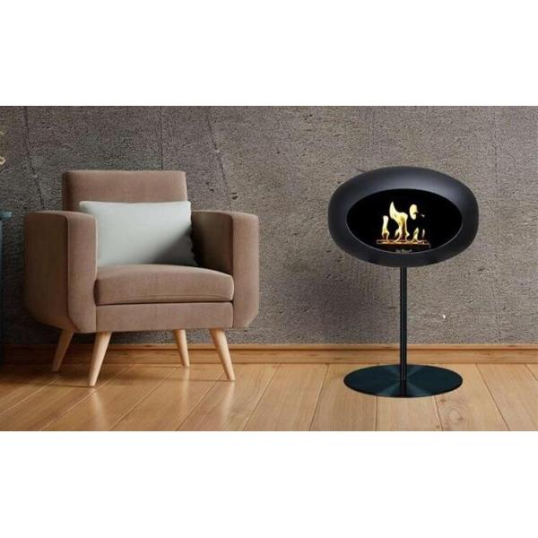 Freestanding Indoor Heater Carbon Steel Smoke Free Ethanol Stove Fireplace