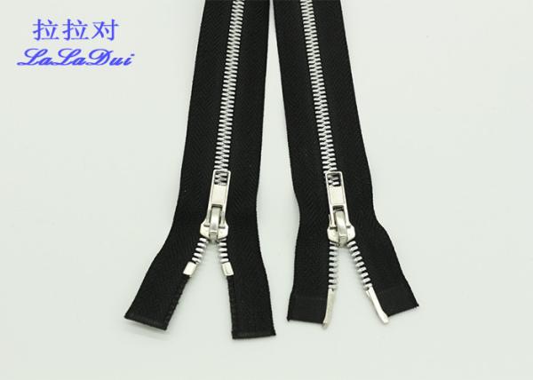 Brass Teeth 20 Inch Two Way Metal Zip Euro Type Length Customized For Cardigans