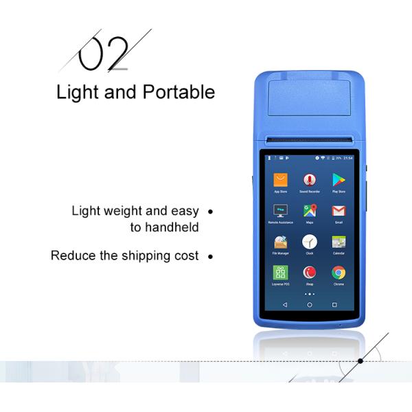 Barway Android System Scanner Touch Screen Handheld Pos Terminal Machine with Printer