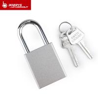Frosted Wire Drawing Aluminum Padlock Anti Aircraft Clip For Garden Door