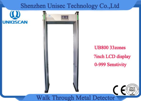 6/12/18/33 Zones Walkthrough Scanner / Security Check Machine For Hotel
