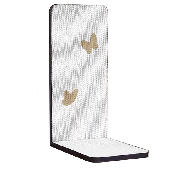 High Quality Corrugated Paper Grip and Wear Resistance White Butterfly L-Shaped Cat Scratching Board