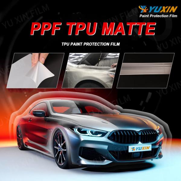 TPU Matte Finish PPF Paint Protection Film 8mil Thickness Wet Installation OEM