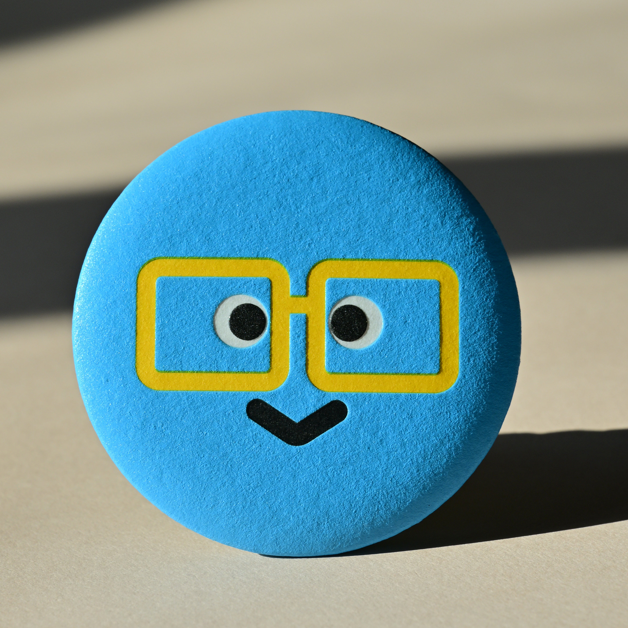 Embossed Cotton Paper Emoji Badges With Relief For Novelty Stationery