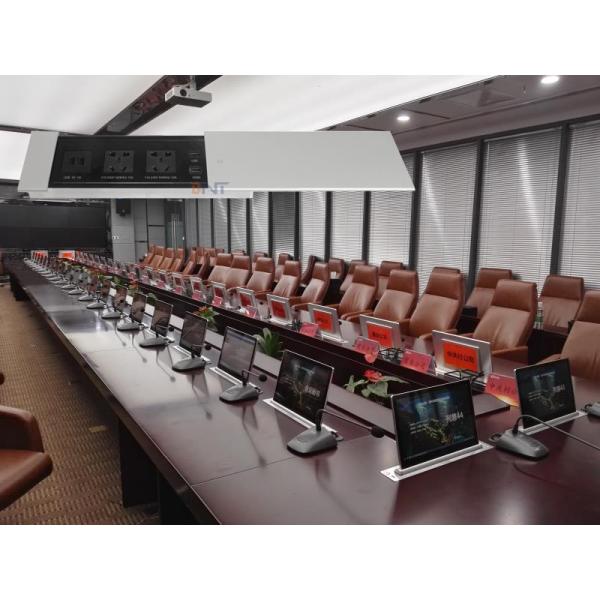 Slide Cover Desktop Power Outlet , Smart Multifunction Table Mount Outlet