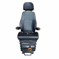 Custom Height Adjustable Mechanical Shock Absorption Tower Crane Driver Seat with 3 Gears Head Restraint Black