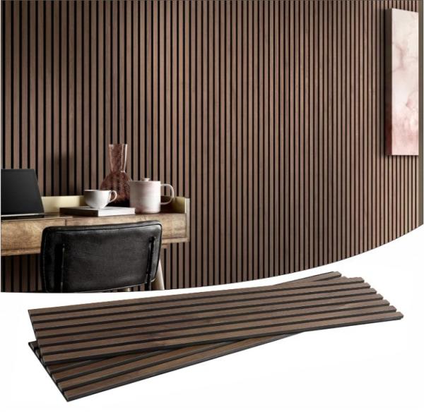 En stock Acupuncteur en chêne naturel absorption sonore écologique Acupuncteur mural à lattes