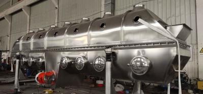 horizontal 0.9m2 -14.4m2 Fluid Bed Drying Equipment Bread Crumb Rectilinear