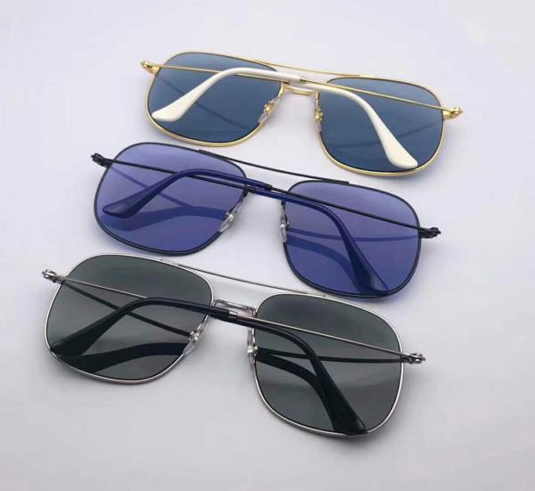 Rectangle retro metal suunglasses Men Women UV protection 400 fasion designs