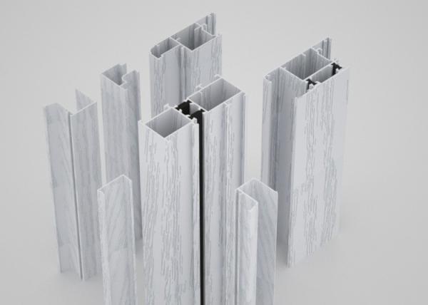 A porta T5 de alumínio perfila o pó branco que reveste a espessura de 0.8mm