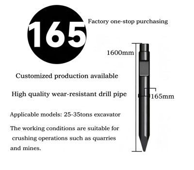 SB131 Square Hydraulic Rock Breaker Chisel 165mm for Excavator